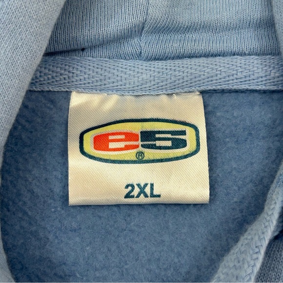 North Carolina NC Tar Heels Powder Blue Embroidered Logo Hoodie Sweatshirt Mens - Picture 10 of 14